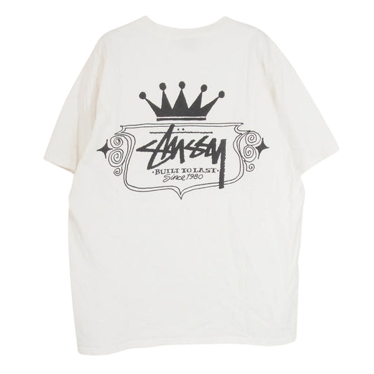 STUSSY ステューシー Built To Last Pig Dyed Tee  半袖 Tシャツ ホワイト系 M【中古】