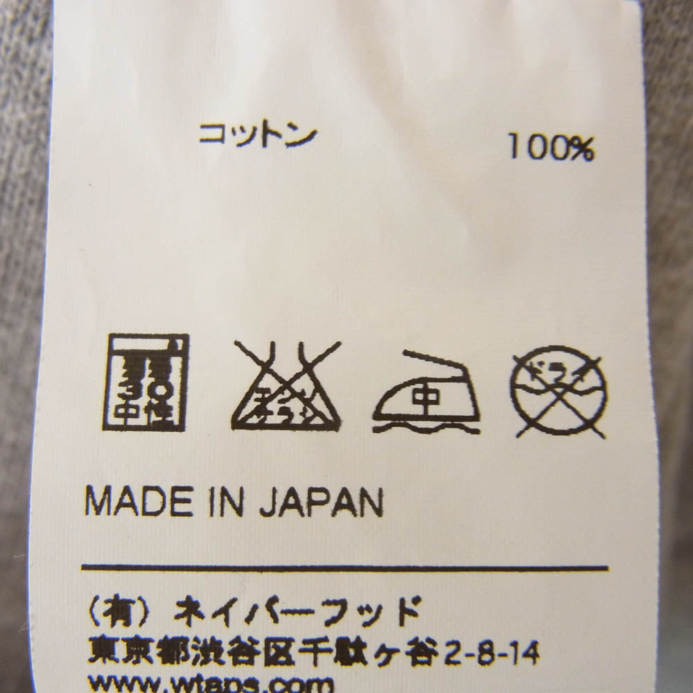 WTAPS ダブルタップス 14AW 142ATDT-CSM09 YOUTHFUL DAYS/S カレッジ プリント クルーネック スウェット グレー系 サイズ表記無【中古】