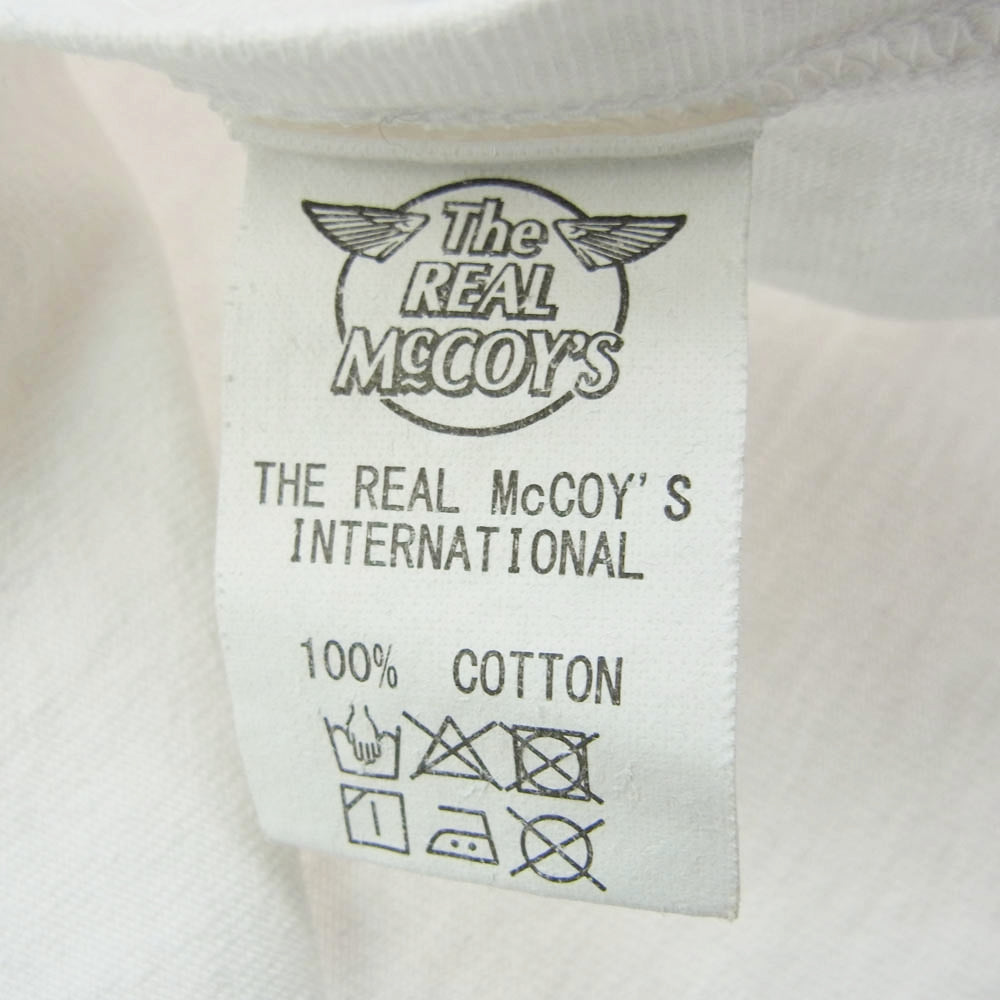 The REAL McCOY'S ザリアルマッコイズ U.S AIR FORCE プリント 半袖 Tシャツ ホワイト系 40【中古】