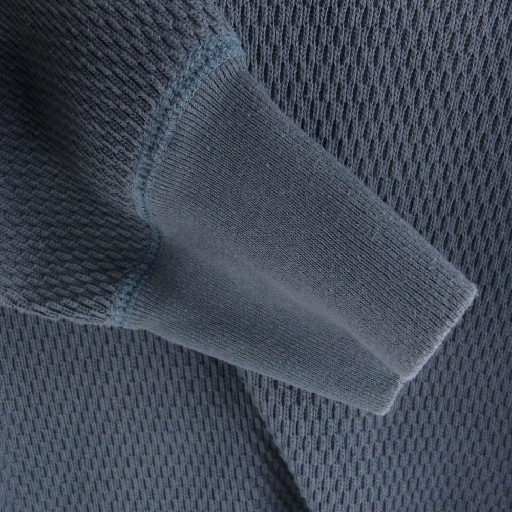 The REAL McCOY'S ザリアルマッコイズ ハニカムサーマルニット ロング スリーブシャツ 長袖 カットソー ネイビー系 40【中古】