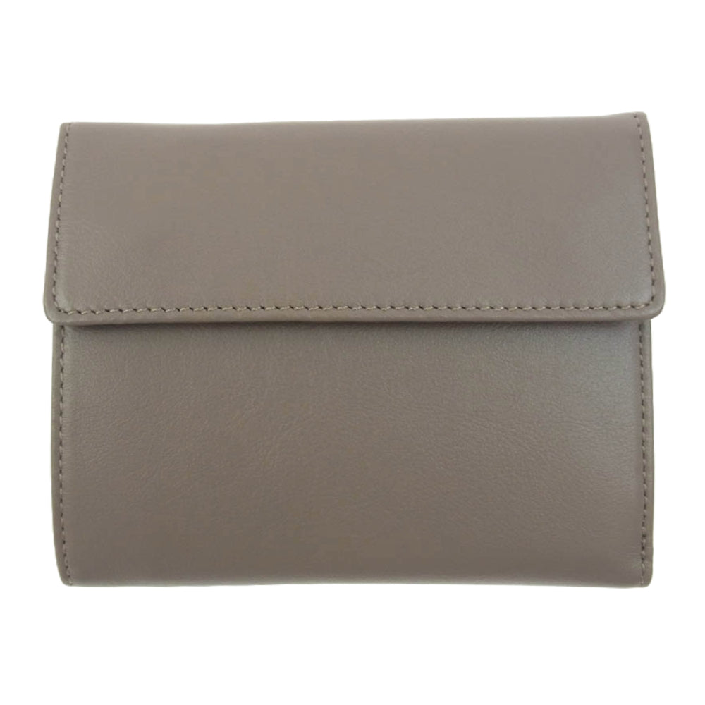 SOPHNET. ソフネット SOPH-242087 LEATHER WALLET レザーウォレット ベージュ系【極上美品】【中古】