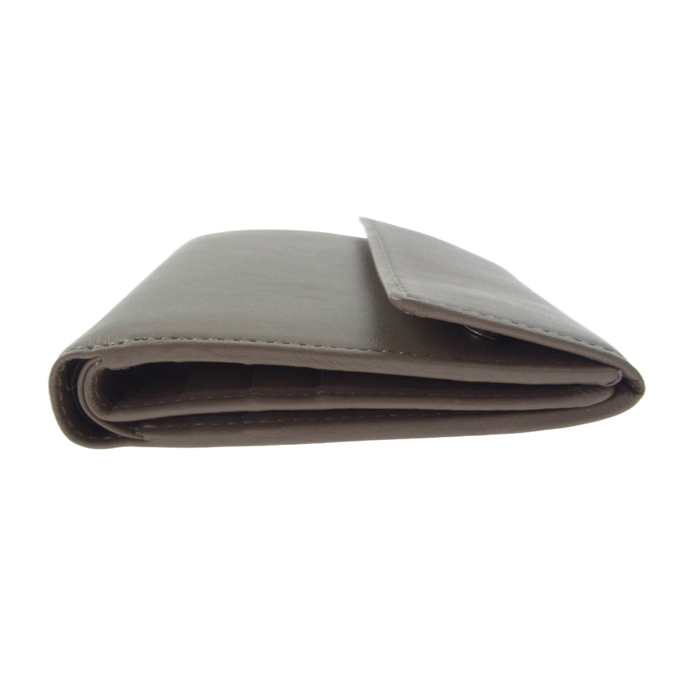 SOPHNET. ソフネット SOPH-242087 LEATHER WALLET レザーウォレット ベージュ系【極上美品】【中古】