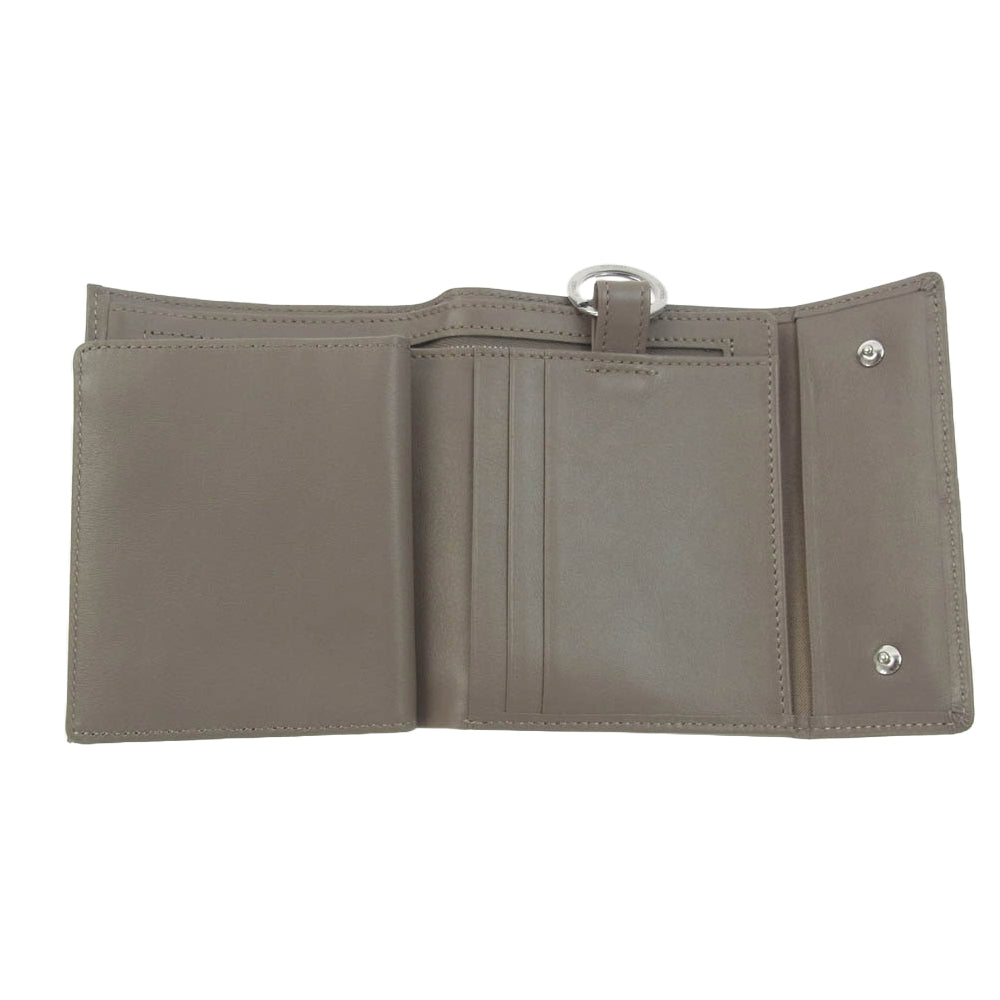SOPHNET. ソフネット SOPH-242087 LEATHER WALLET レザーウォレット ベージュ系【極上美品】【中古】