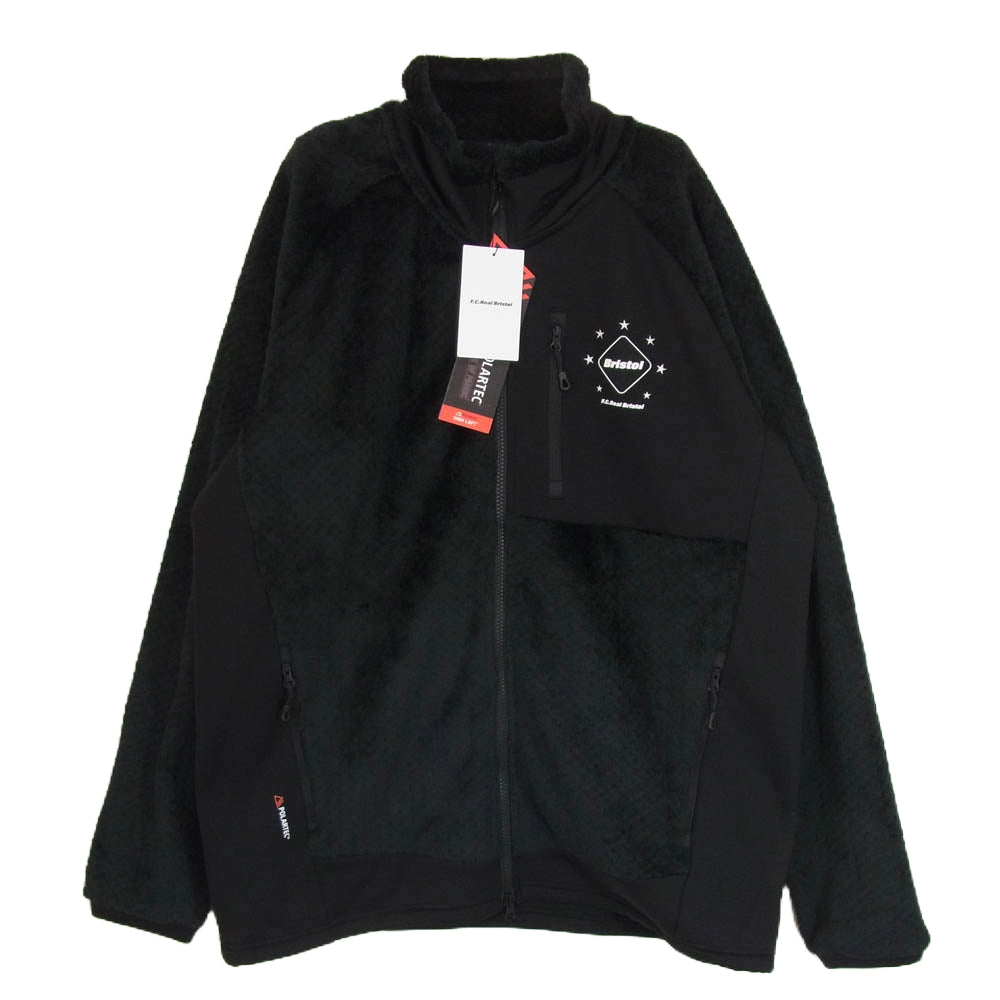 F.C.R.B. エフシーアールビー FCRB-242062 POLARTEC HYBRID STAND COLLAR JACKET ポーラテック ハイブリッド スタンドカラー ジャケット ブラック系 XL【新古品】【未使用】【中古】