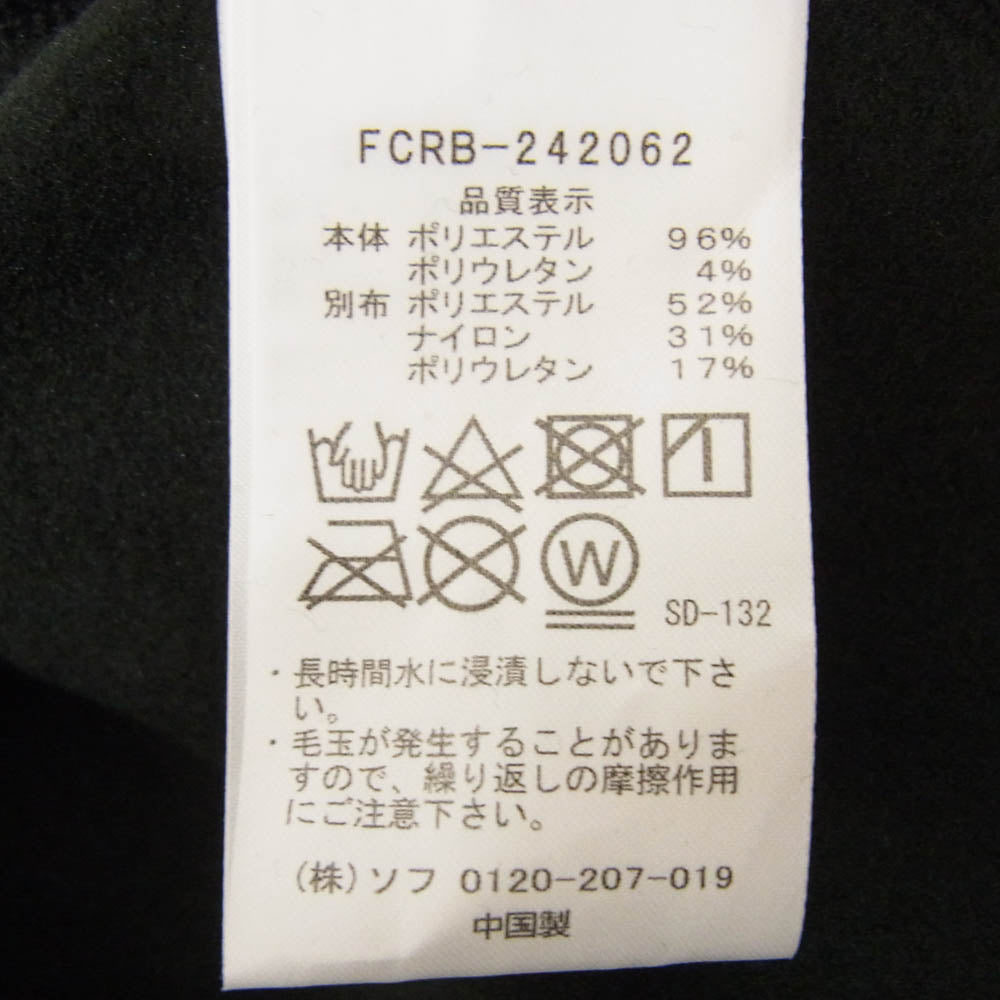 F.C.R.B. エフシーアールビー FCRB-242062 POLARTEC HYBRID STAND COLLAR JACKET ポーラテック ハイブリッド スタンドカラー ジャケット ブラック系 XL【新古品】【未使用】【中古】