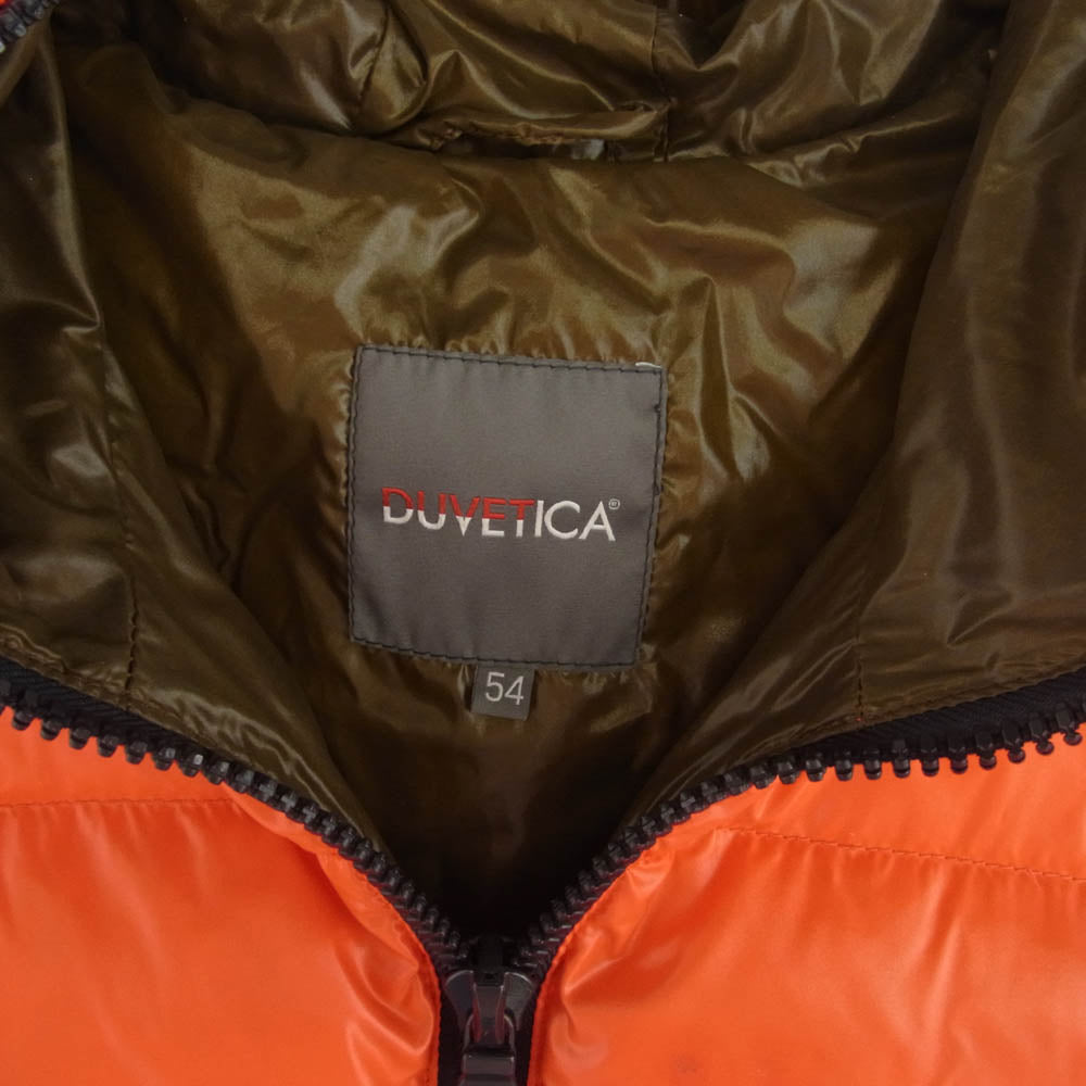 DUVETICA デュベティカ Dionisio ディオニシオ フード ダウン ジャケット レッド系 54【中古】