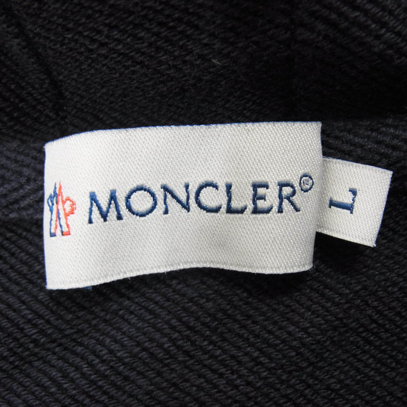 MONCLER モンクレール MAGLIA CARDIGAN フルジップ スウェット パーカー ネイビー系 L【中古】