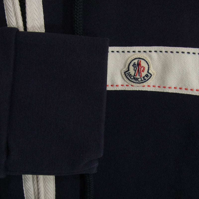 MONCLER モンクレール MAGLIA CARDIGAN フルジップ スウェット パーカー ネイビー系 L【中古】