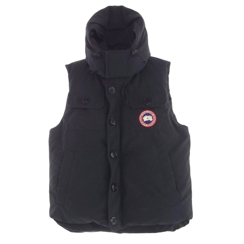 CANADA GOOSE カナダグース 2302JM R 国内正規 グリフィンタグ BRIGHTON ブライトン ダウン ベスト ネイビー系 L【中古】