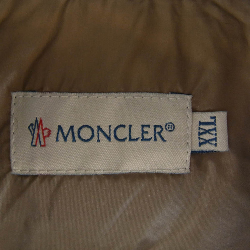 MONCLER モンクレール MAGLIONE TRICOT GILET ニット ダウン ベスト グレー系 XXL【中古】