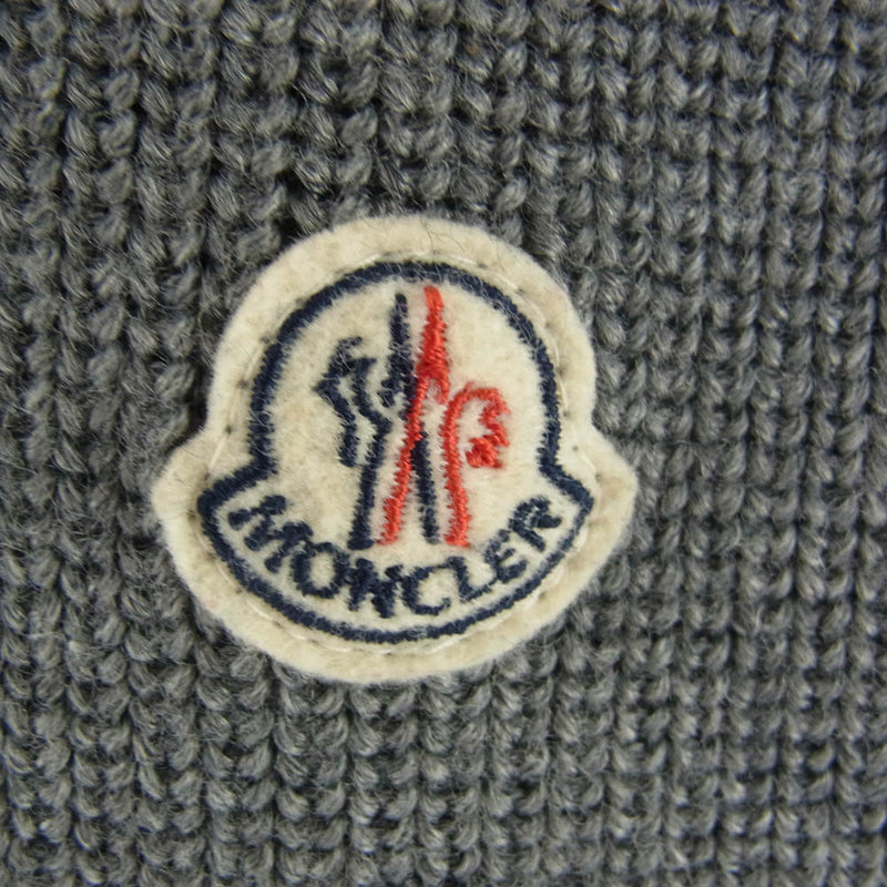 MONCLER モンクレール MAGLIONE TRICOT GILET ニット ダウン ベスト グレー系 XXL【中古】