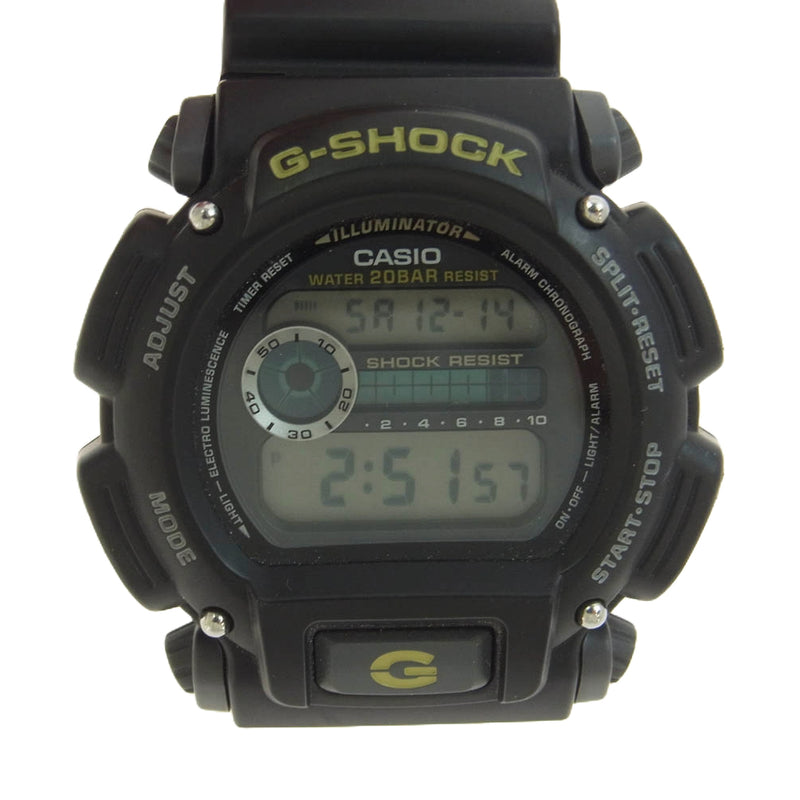 G-SHOCK ジーショック DW-9052 デジタル ラバー 腕時計 ウォッチ ブラック系【中古】