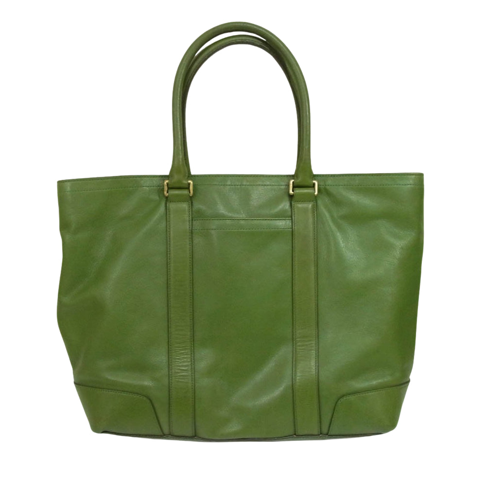 COACH コーチ 70600 レガシー レザー トート バッグ グリーン系【中古】