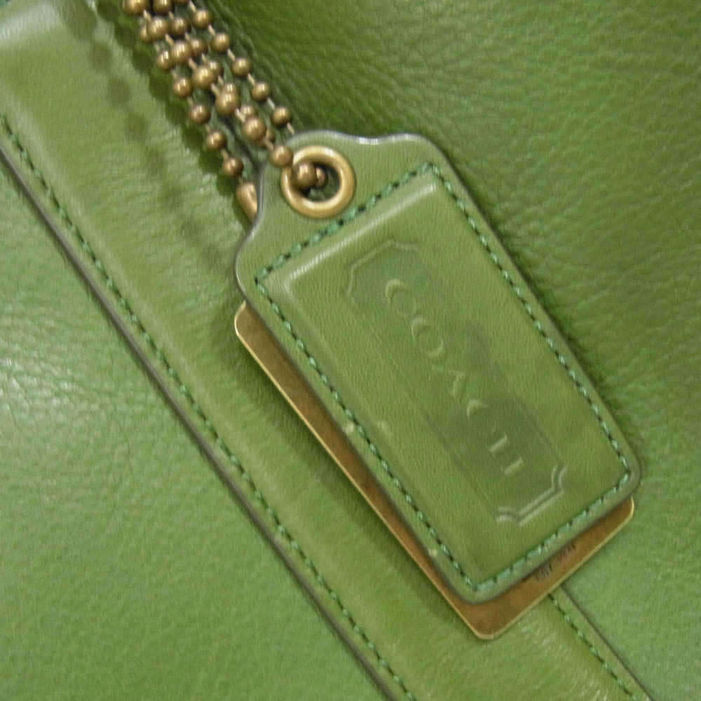 COACH コーチ 70600 レガシー レザー トート バッグ グリーン系【中古】