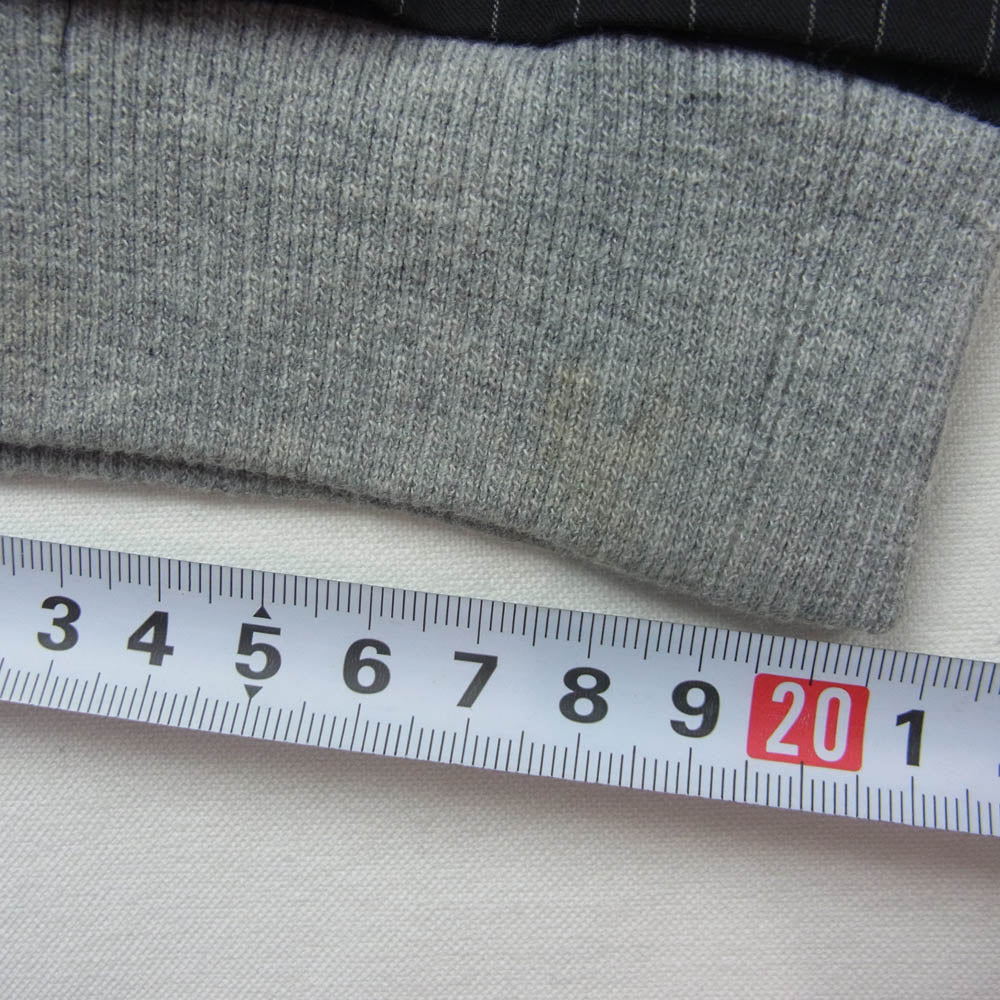 ディスカバード 15AW DC-AW15-SPT-01 裾スウェットリブ切替 ストライプ スラックス パンツ ブラック系 2【中古】