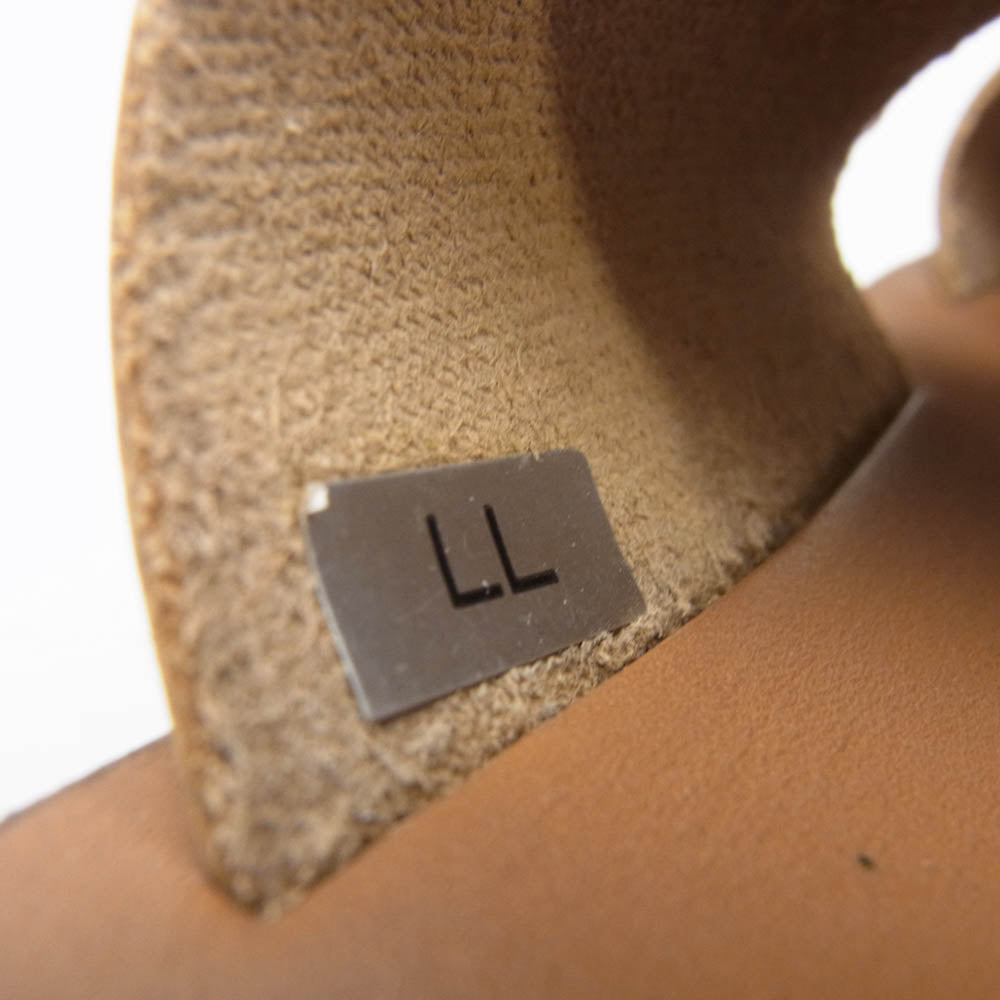 イシュム レザー サンダル ブラウン系 LL【中古】