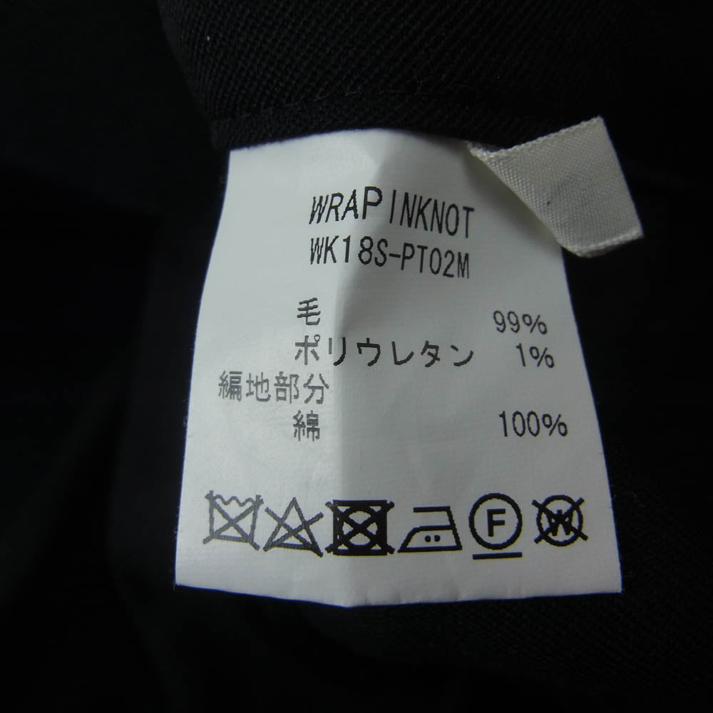 ラッピンノット ワイド スラックス パンツ ブラック系 2【中古】