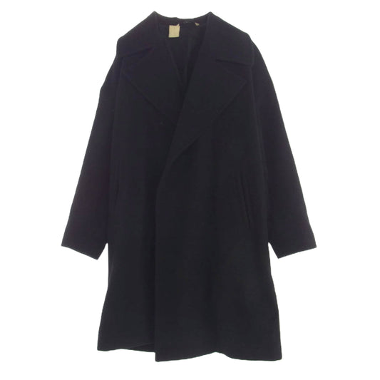 N.HOOLYWOOD エヌハリウッド 17AW 172-C005-025 ボタンレス オーバーサイズ ウール ロング コート ブラック系【中古】
