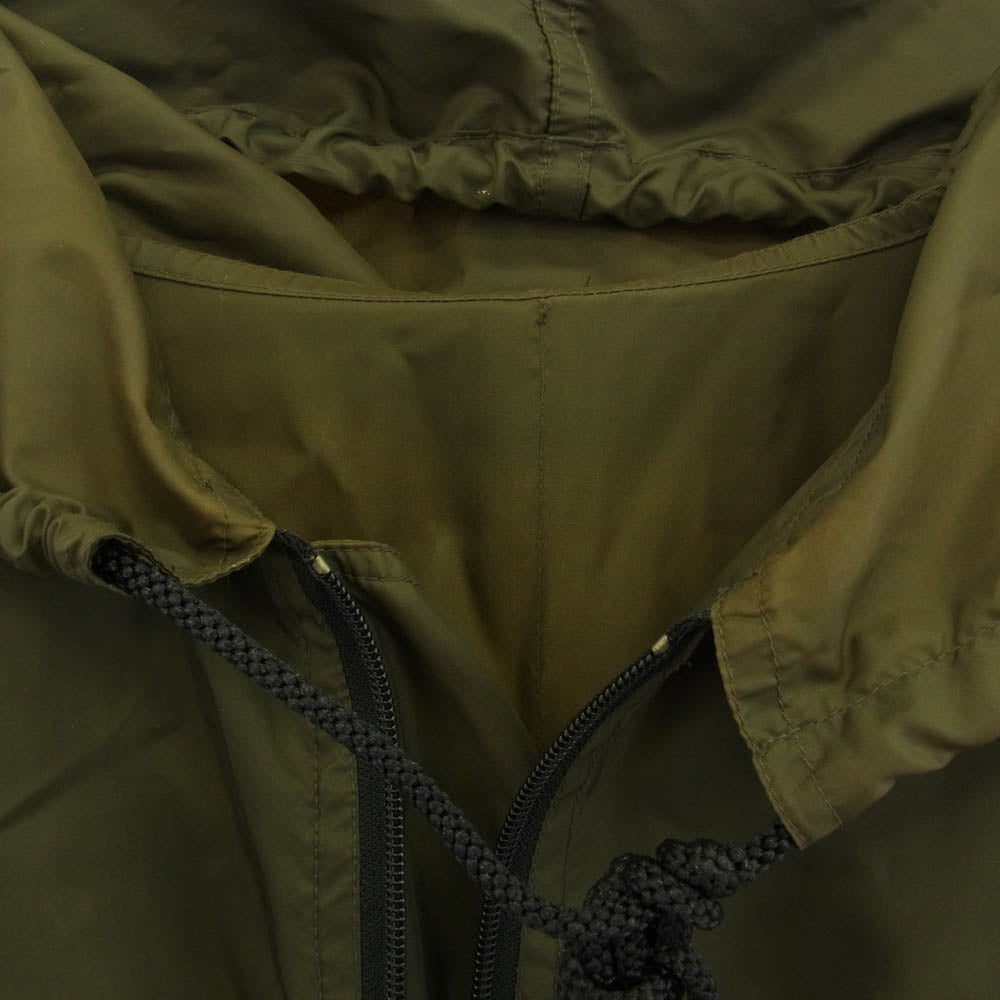 FINAL HOME ファイナルホーム KT72-FA001 5zip nylon hoodie 多重ジップ ナイロン フード コート カーキ系 4【中古】