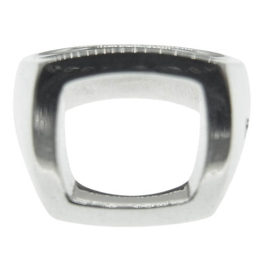 TOM WOOD トムウッド Cushion Open Ring クッション オープン スクエア シルバー925 ロジウムメッキ シルバー系【中古】