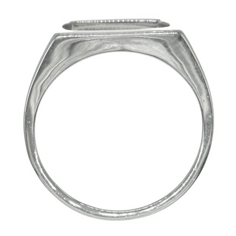 TOM WOOD トムウッド Cushion Open Ring クッション オープン スクエア シルバー925 ロジウムメッキ シルバー系【中古】