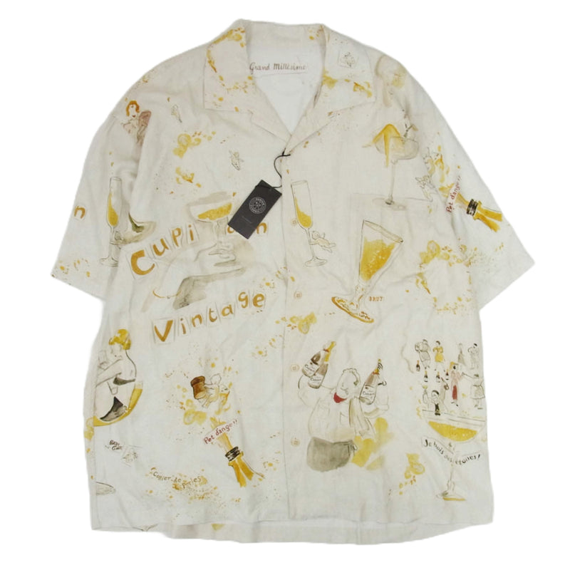 PORTER CLASSIC ポータークラシック 24SS PC-024-2689-0021-0014 ALOHA SHIRT CUPIDON アロハ シャツ キュピドン 半袖 シャツ セピア系 L【新古品】【未使用】【中古】