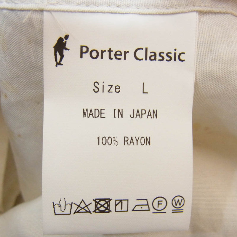 PORTER CLASSIC ポータークラシック 24SS PC-024-2689-0021-0014 ALOHA SHIRT CUPIDON アロハ シャツ キュピドン 半袖 シャツ セピア系 L【新古品】【未使用】【中古】