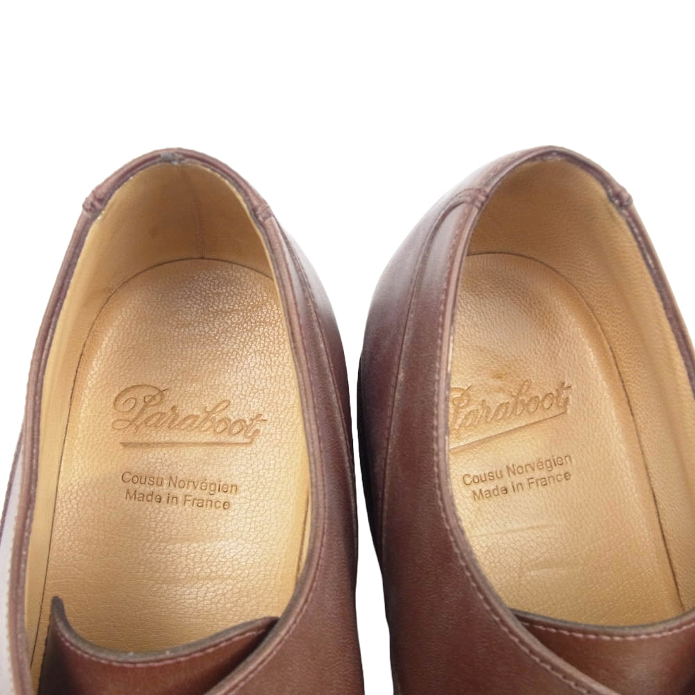 Paraboot パラブーツ 710708 CHAMBORD MARRON シャンボード マロン Uチップ レザー ドレス シューズ ブラウン系 7【中古】