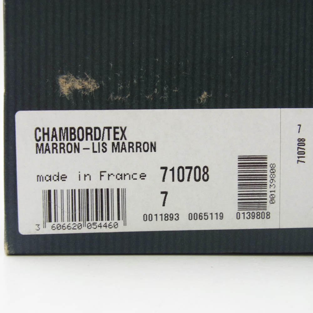 Paraboot パラブーツ 710708 CHAMBORD MARRON シャンボード マロン Uチップ レザー ドレス シューズ ブラウン系 7【中古】