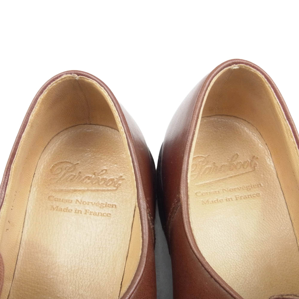Paraboot パラブーツ 715603 MICHAEL MARRON ミカエル マロン レザー チロリアン シューズ ブラウン系 40【中古】