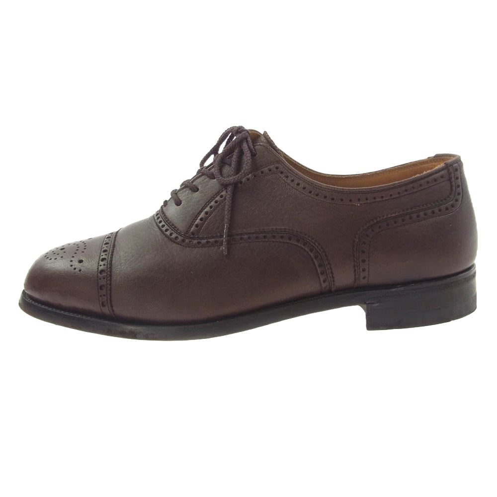 SCOTCH GRAIN スコッチグレイン 7900 メダリオン ストレートチップ レザー シューズ ブラウン系 25【中古】