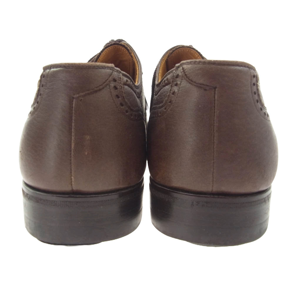 SCOTCH GRAIN スコッチグレイン 7900 メダリオン ストレートチップ レザー シューズ ブラウン系 25【中古】