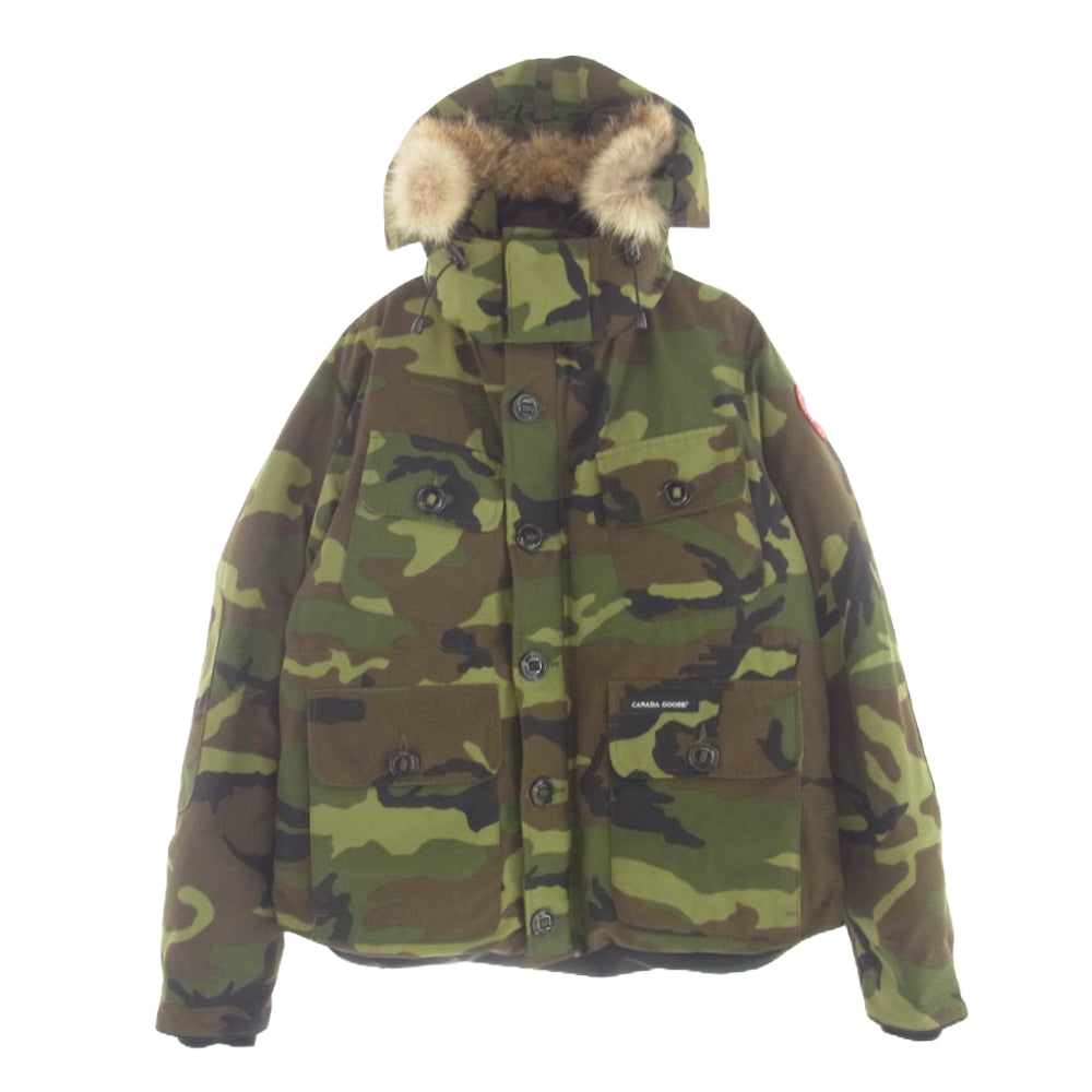CANADA GOOSE カナダグース 2301JM 国内正規品 グリフィンインターナショナル RUSSELL PARKA ラッセル パーカ ダウン ジャケット カモ 迷彩 L カーキ系 L【中古】