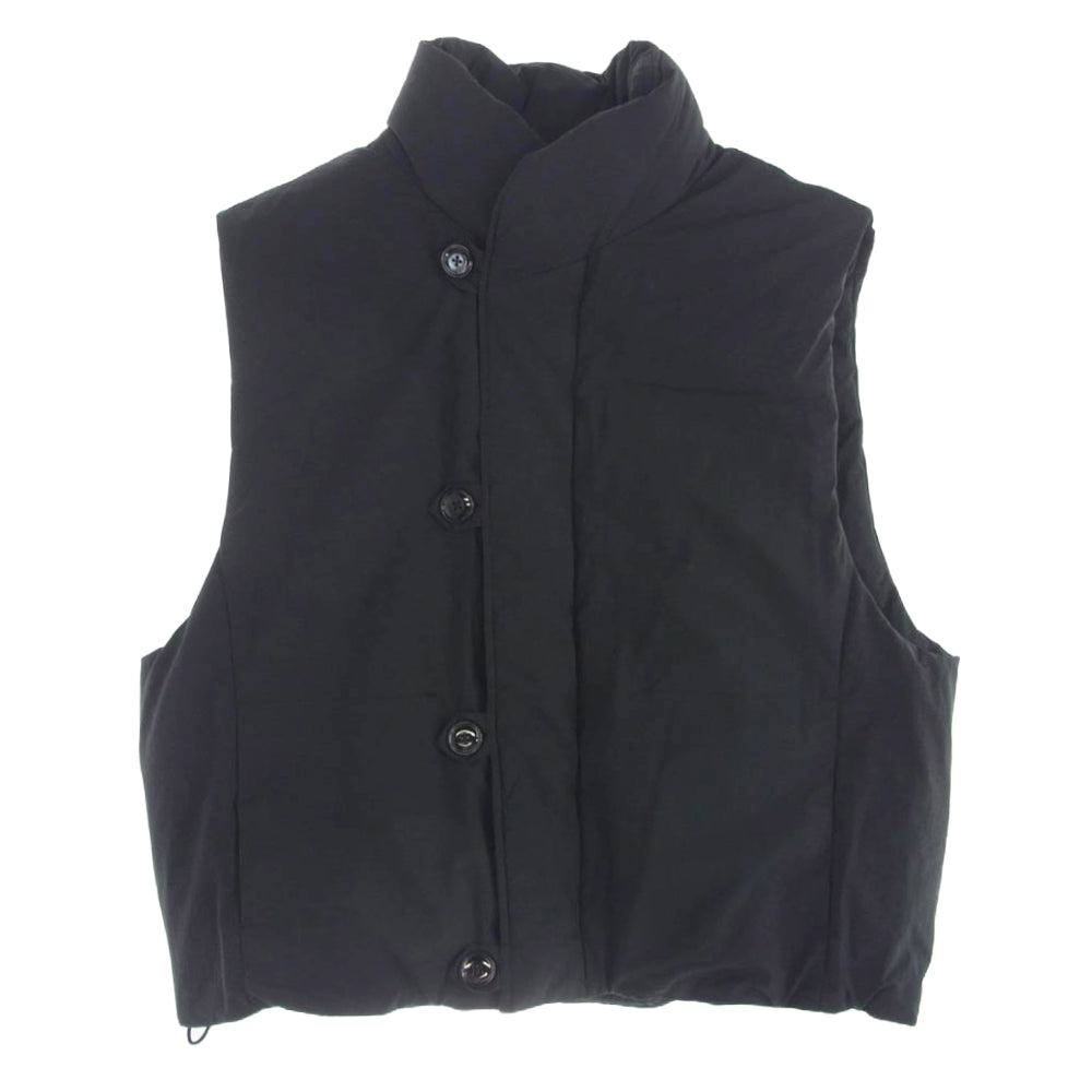 LEMAIRE ルメール OW1046 LF1156 PUFFER GILET パファー ベスト ハイネック 中綿 ベスト ブラック系 S【美品】【中古】