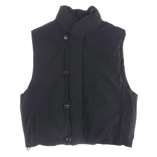 LEMAIRE ルメール OW1046 LF1156 PUFFER GILET パファー ベスト ハイネック 中綿 ベスト ブラック系 S【美品】【中古】
