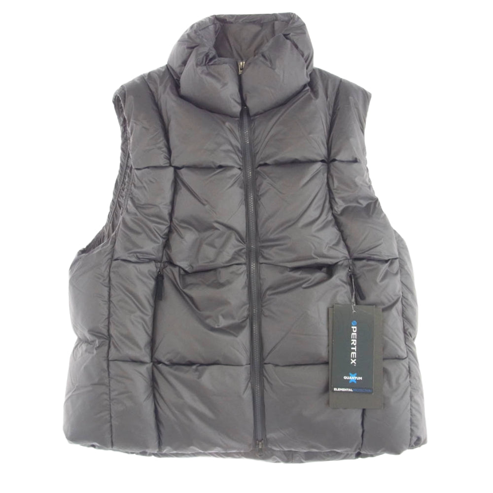 Goldwin 0 23AW GZ23301 Three Dimensional Down Vest スリー ディメンショナル フルジップ ダウンベスト グレー系 M【新古品】【未使用】【中古】