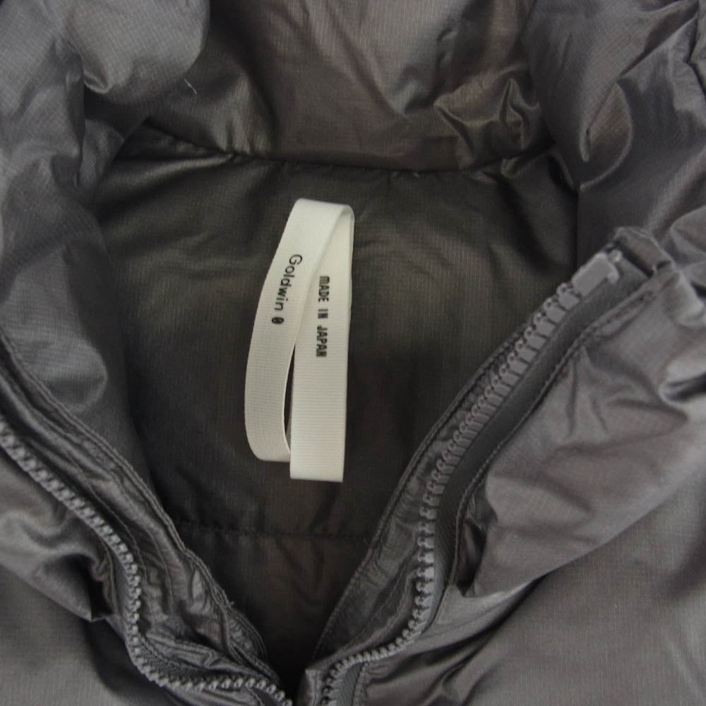 Goldwin 0 23AW GZ23301 Three Dimensional Down Vest スリー ディメンショナル フルジップ ダウンベスト グレー系 M【新古品】【未使用】【中古】