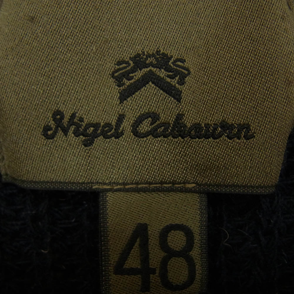 Nigel Cabourn ナイジェルケーボン 801004007 R.A.F SWEATER ワッペン ローゲージ ニット セーター ネイビー系 48【中古】