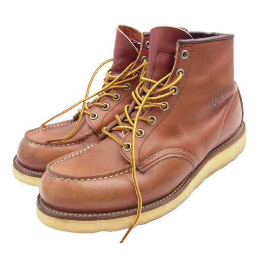 RED WING レッドウィング 8131 Irish Setter アイリッシュセッター 赤茶 モックトゥ 7ホール ワークブーツ ブラウン系 8.5Ｅ【中古】