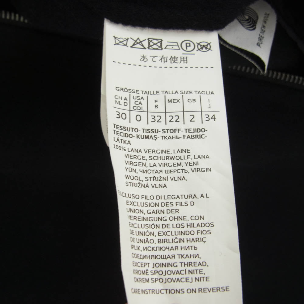 S Max Mara エスマックスマーラ 908601036 国内正規品 マックスマーラジャパンタグ ピュアヴァージンウール ジップ フーデッド コート ブラック系 34【中古】