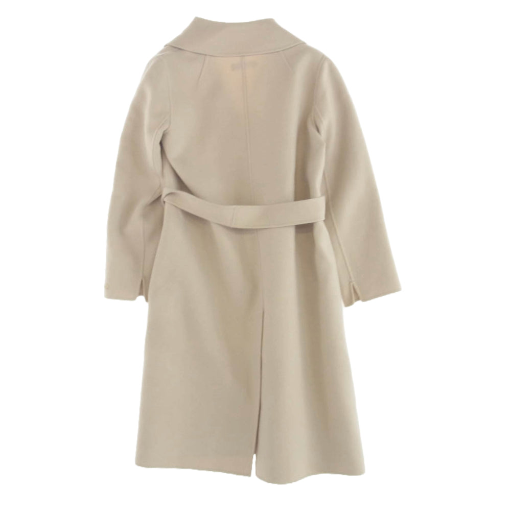 S Max Mara エスマックスマーラ 901604836 国内正規品 マックスマーラジャパンタグ アンゴラ混 ウール ラップ コート グレー系 36【中古】