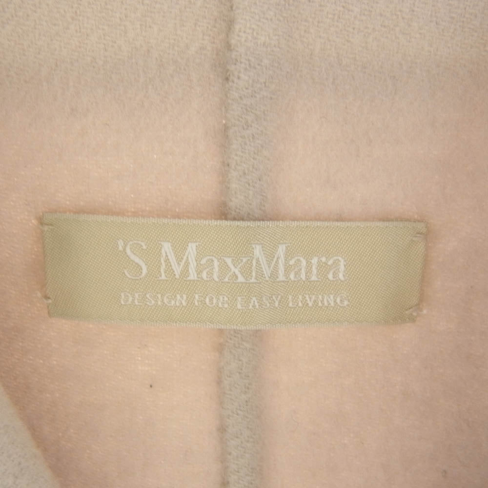 S Max Mara エスマックスマーラ 901604836 国内正規品 マックスマーラジャパンタグ アンゴラ混 ウール ラップ コート グレー系 36【中古】