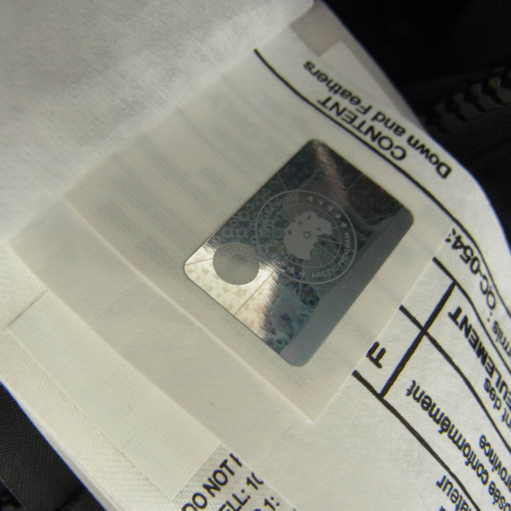 CANADA GOOSE カナダグース 5078M 国内正規品 サザビーリーグタグ LODGE HOODY ロッジ フーディー ダウン ジャケット ブラック M ブラック系 M【美品】【中古】