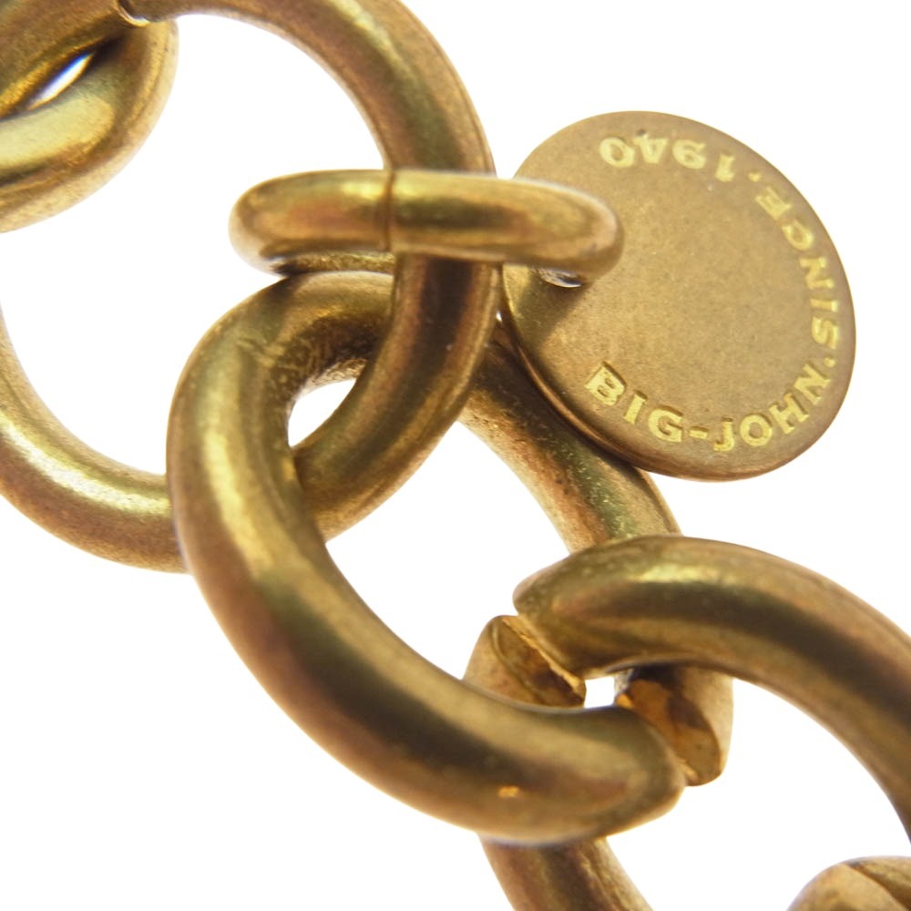 BIG JOHN ビッグジョン ウォレットチェーン ショート ゴールド系【中古】