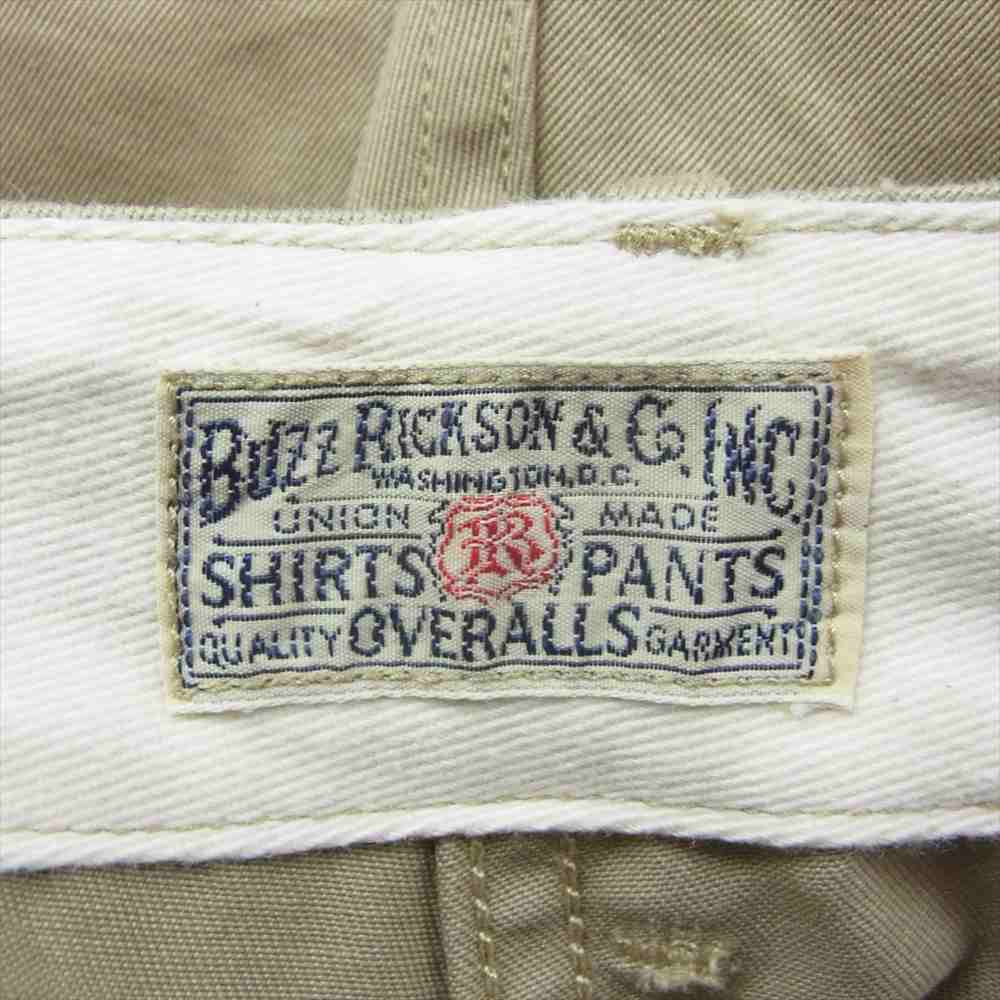 Buzz Rickson's バズリクソンズ BR40025 ORIGINAL SPEC. CHINOS オリジナルスペック ミリタリーチノ パンツ ベージュ系 W32【中古】