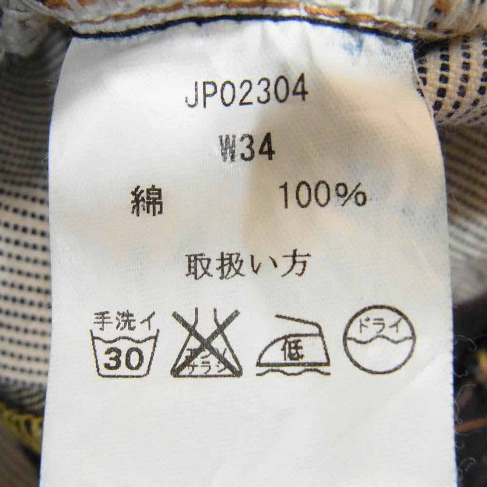 JELADO ジェラード JP02304 JELADO PRODUCT Novel Classic Raw 10ANV 10周年モデル デニム パンツ インディゴブルー系 34【中古】
