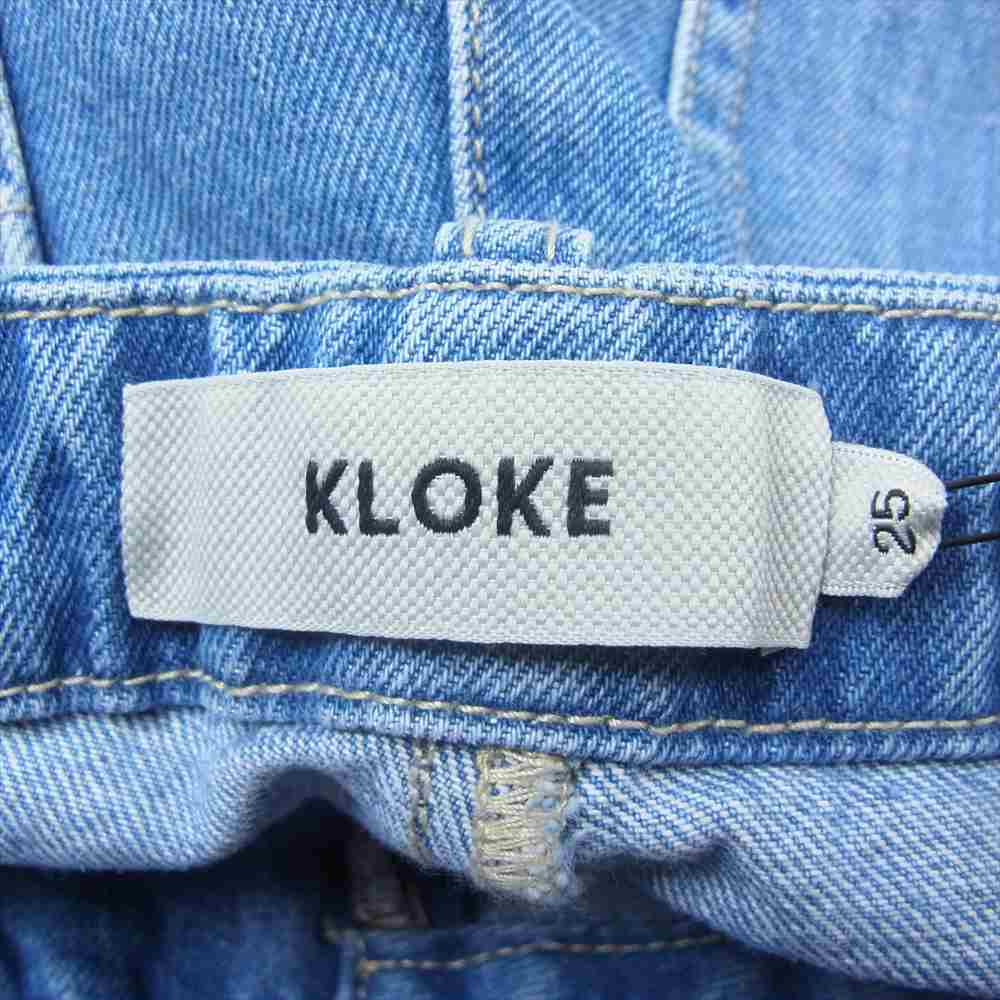 クローク Valence Panel Jean デニム パンツ インディゴブルー系 25【新古品】【未使用】【中古】