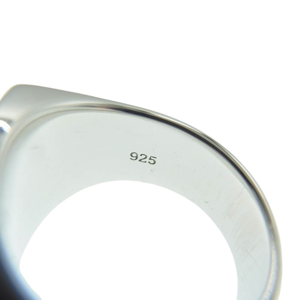 TOM WOOD トムウッド Cushion Blue Hawk Eye ブルー ホークアイ リング 10号【極上美品】【中古】