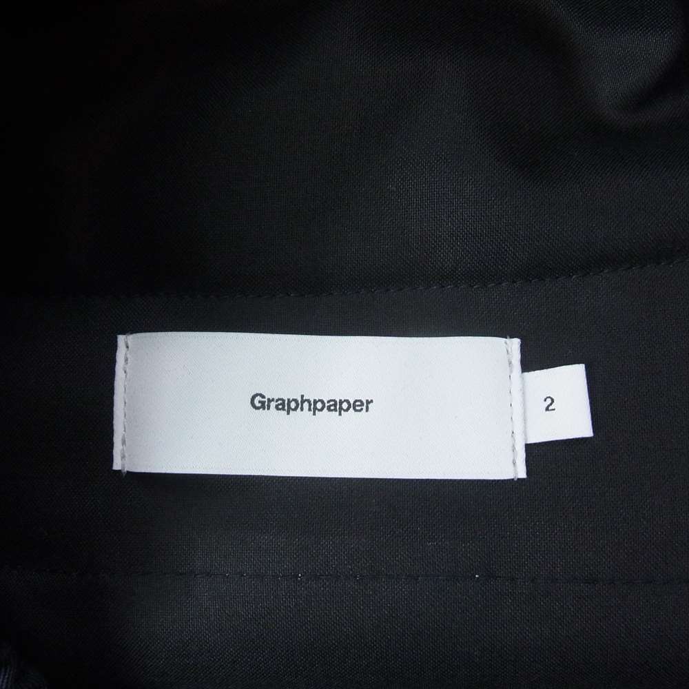 GRAPHPAPER グラフペーパー 24AW GM243-40171B Scale Off Wool Chef Pants スケール オフ ウール シェフ パンツ ネイビー系 2【新古品】【未使用】【中古】