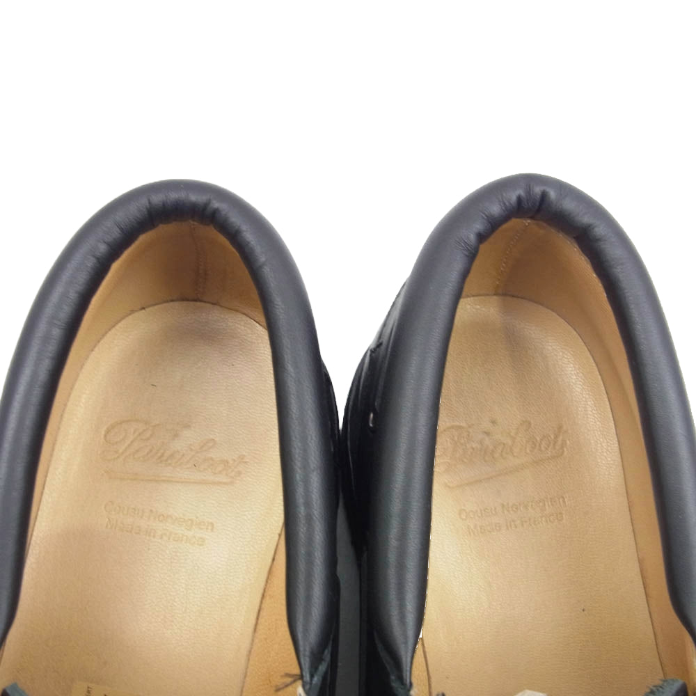 Paraboot パラブーツ CHIMEY JANNU シメイ ジャンネニュ モカシン シューズ ブラック系 7【美品】【中古】